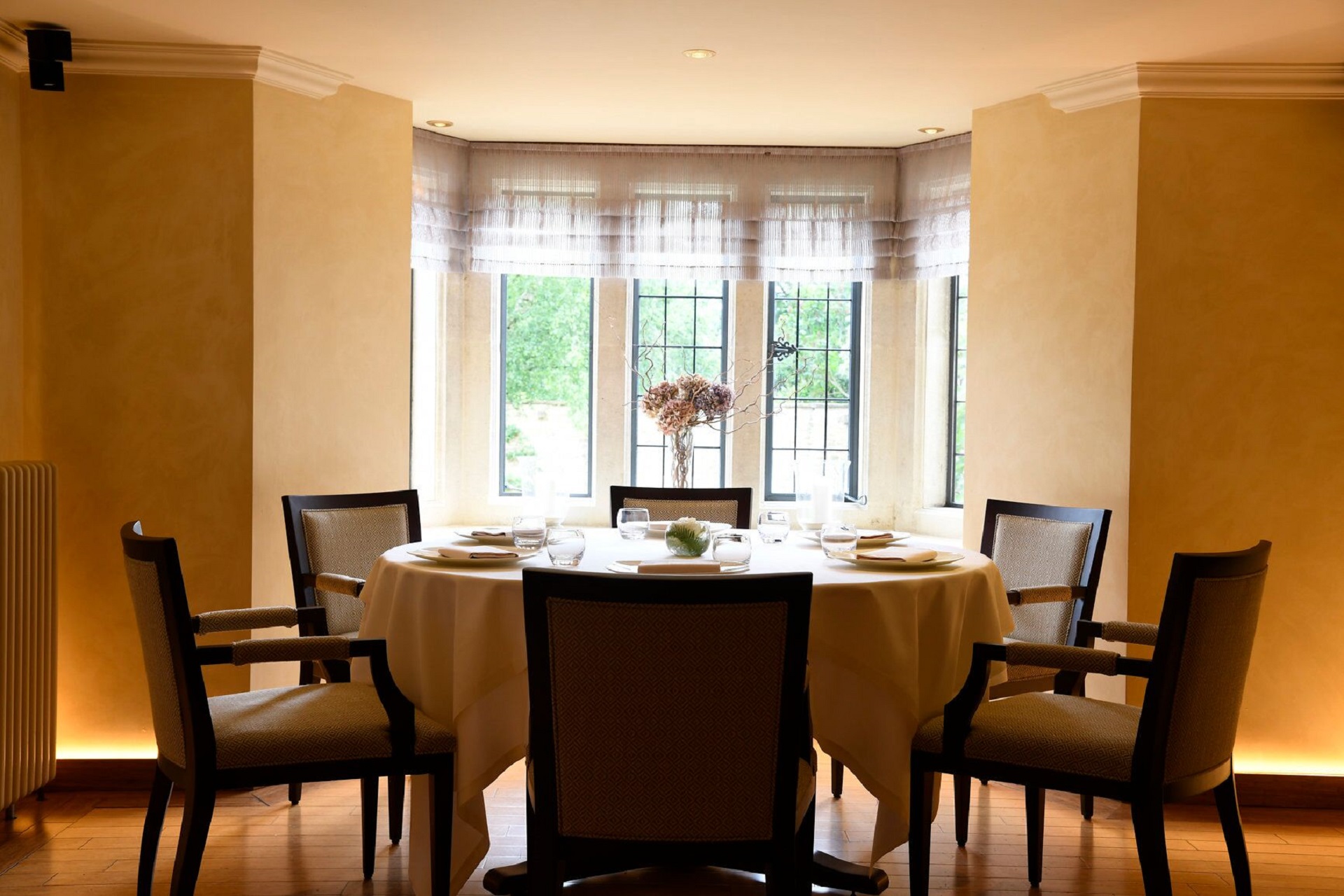 dining room at whatley manor